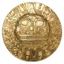 2021 Palau Inca Sun God Ultra High Relief 1 oz Silver Gilt $5 Coin GEM BU OGP picture
