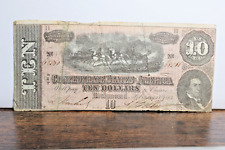 1864 $10 Confederate States of America T-68 picture