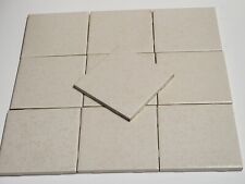Vtg 1970s Lot of 10 DAL-TILE Ceramic Tiles - Beige Spotted Glossy 4 1/4