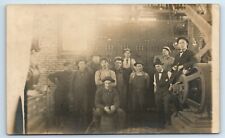 Postcard Group of Industrial Occupational Workers Machinery c1904-1918 RPPC B198 picture