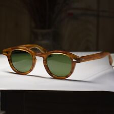 Vintage Johnny Depp green sunglasses mens BLONDE glasses green glass lenses M picture