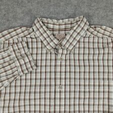 CC Filson Shirt Men XXL Brown Plaid Button Down Cotton Long Sleeve Outdoors picture