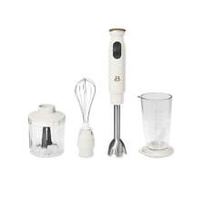 Beautiful 2-Speed Immersion Blender with Chopper & Measuring Cup, White Icing picture
