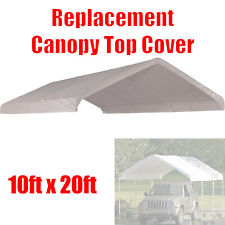 10 x 20 feet Roof Top Cover White Tarp for Replacement Outdoor Canopy Heavy Duty picture