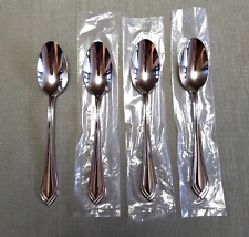NEW 4- Lenox BARTLETT Stainless Steel Teaspoons Set of 4 New picture