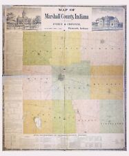 1897 Map of Marshall County Indiana picture