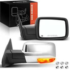 2Pcs Chrome Power Heated Towing Mirror w/ Power Folding for Dodge Ram 1500 2500 picture