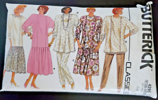 Butterick Vintage 4295 Pattern Classics Maternity Dress Top Pants Misses 14 picture