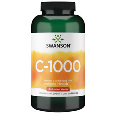Swanson Vitamin C with Rose Hips Capsules, 1,000 mg, 250 Count picture