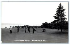 c1950s Golf Course Putting Green Scene Glenwood Minnesota MN RPPC Photo Postcard picture