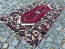 Bohemian handmade vintage area rugs, Turkish wool carpet, Area Rugs 3,6 x 5,9 ft picture