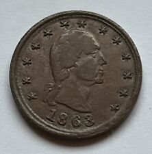 1863 Civil war token No Compromise with traitors picture