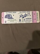 1956 World Series Game 2 Full Ticket picture