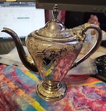 Wilcox International Silver Co Paisley Silver Plate Tea Pot picture