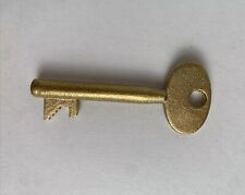 SHORT Gamewell Police Fire Alarm Call Box Brass Skeleton Key picture