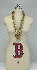 New MLB BOSTON RED SOX GOLD Jumbo Big Fan Chain Necklace Foam MI USA picture