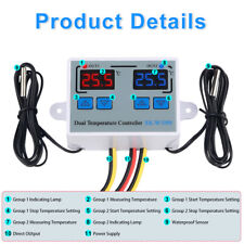 AC110-220V -55°C~120°C Dual Digital Thermostat Temp Control Heating Cooling N1T0 picture