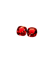 Natural Pigeon Red Spinel Cushion Shape Matching Pair 1.63 Carat Total Weight picture