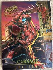 Rare Grail Error Mis-cut Top 1995 Carnage Fleer Ultra Spiderman Masterpieces picture