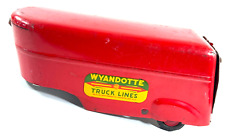 RARE 1940s 50s Wyandotte Truck Lines Truck Trailer pressed steel LOOK toy red picture