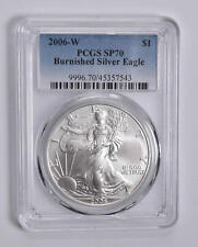 SP70 2006-W BURNISHED SILVER EAGLE PCGS Blue Label picture