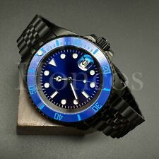 Custom Made SUB Style Watch SKX NH35 Movement Blue Dial Blue/Blue Bezel Jubile picture