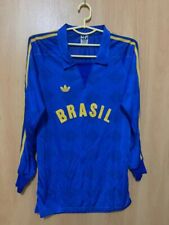 BRAZIL NATIONAL TEAM 1988 OLYMPIC GAME FOOTBALL SHIRT JERSEY VINTAGE L/S ADIDAS picture