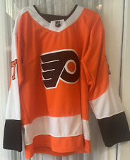 Phila Flyers Carter Hart #79 Jersey Size 52 NHL Hockey Adidas Fight Strap VGUC picture
