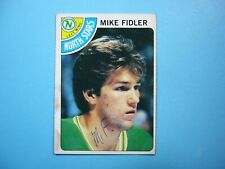 1978/79 O-PEE-CHEE HOCKEY CARD #219 MIKE FIDLER VG/EX ST AUTO AUTOGRAPH OPC picture