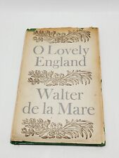 Vintage 1956 O Lovely England Walter De La Mare Hardcover Book Inscribed By Wife picture
