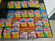 10 Unopened Vintage Topps Baseball Wax Packs From Mid-80s/Early 90s (150+ cards) picture