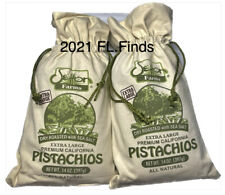 Setton Farms Extra Large Pistachios Burlap Bag Dry Roasted Sea Salt 14oz Sack X2 picture