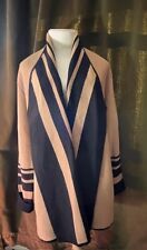 Boutique Karl Lagerfeld Camel Black Striped Wool blend sweater Womens Sz XS - L picture