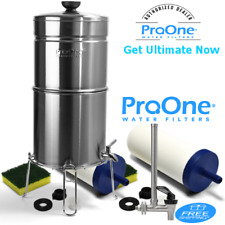 ProOne BIG Plus Brushed Stainless steel 2-7 inch filter with 7.5 inch Spigot picture