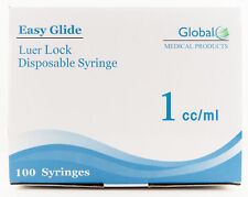 Easy Glide 1ml / 1cc Luer Lock Sterile Syringe (No Needle) - Box of 100 picture