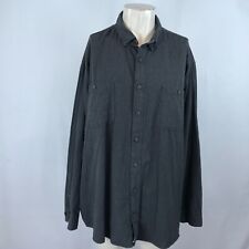 DULUTH TADING - MEN'S 3XL TALL - GRAY LONG SLEEVE BUTTON UP COLLARED SHIRT picture