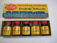 Vintage Testors Railroad Lacquer Paint Set 1950's picture
