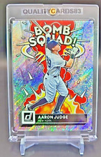 Aaron Judge RARE RAINBOW REFRACTOR HOLO SILVER INSERT WITH CASE NEW YORK YANKEES picture