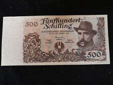 1953 Austria Banknote $500 Shillings Pick 134 picture