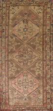 Semi-antique Geometric Traditional Living Room Rug 5x11 Handmade Wool Carpet picture