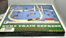 Vintage NOS EURO TRAIN EXPRESS Wooden Magnetic Railroad Train Set Made Germany picture