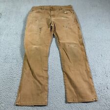 Vintage Y2K Dickies Mocha Brown Workwear Faded Carpenter Pants 32x30 Distress picture