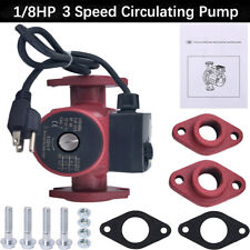 1/8HP 3Speed Cast Iron Circulator Pump,Outdoor Furnace,Hot water heat,Solar,115V picture
