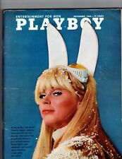 November 1966 Playboy Magazine ~ Lisa Baker Centerfold ~ Vintage VW Beetle Ad picture