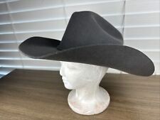 Resistol Tucker Cowboy Hat, 3X Wool, Grey. Size 60, 7-1/2. Made in USA. XXX picture