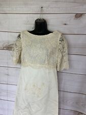 Vintage Ivory Wedding Dress 1970’s 4 6 8? Unworn With Removeable Train Y1 picture