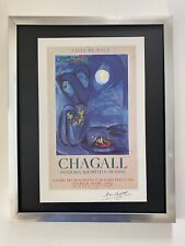 MARC CHAGALL | ORIGINAL VINTAGE 1975 | SIGNED PRINT | MOUNTED AND FRAMED picture
