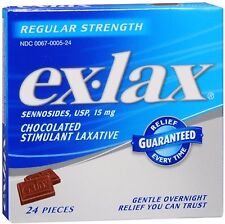 Ex Lax Chocolate Pieces Regular Strength 24 ct __ picture