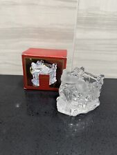 Gorham Holiday Traditions North Pole Express Santa Train Votive Crystal  picture
