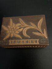 Vintage Luzern Wood Stamp Box picture